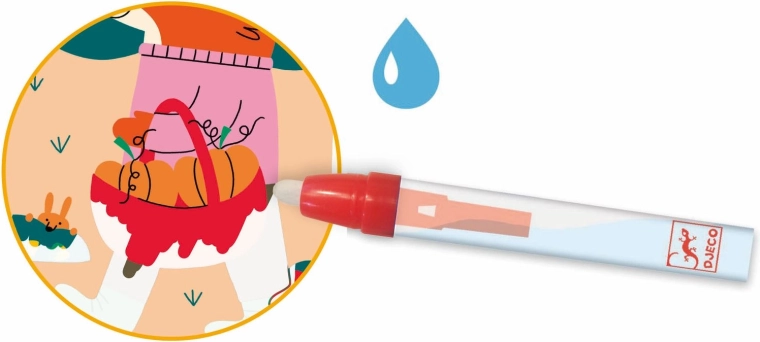 Nur mit Wasser malen – Farben erscheinen wie von Zauberhand