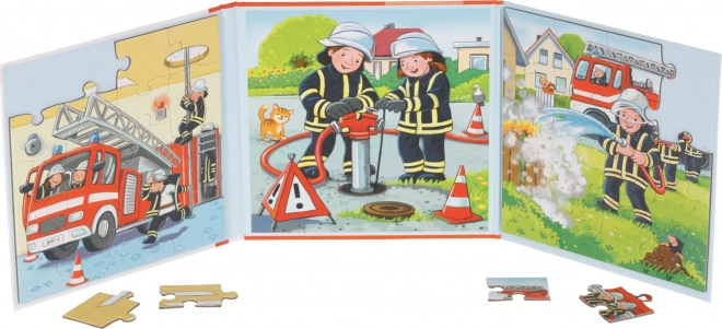 Magnetisches Puzzle-Buch Feuerwehr