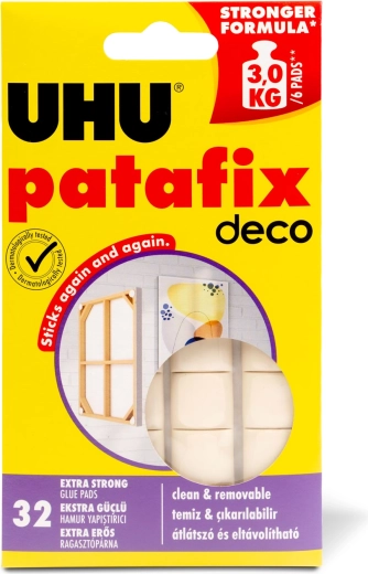 Patafix Homedeco weiße Klebegummis, 32 Stück