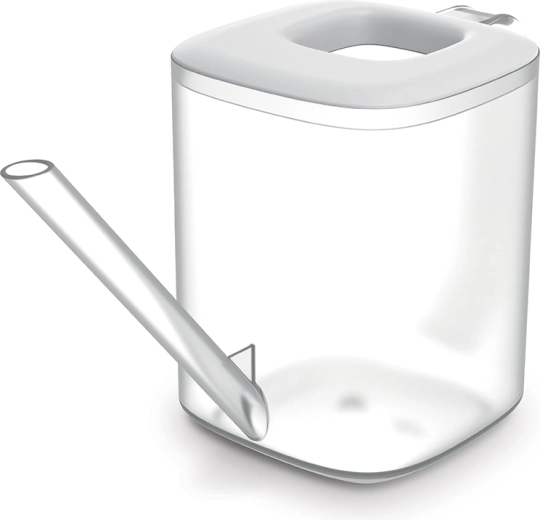 Gießkanne Tubi 1 l transparent/weiß