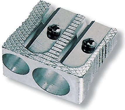 M+R Duo-Anspitzer aus Metall, silber