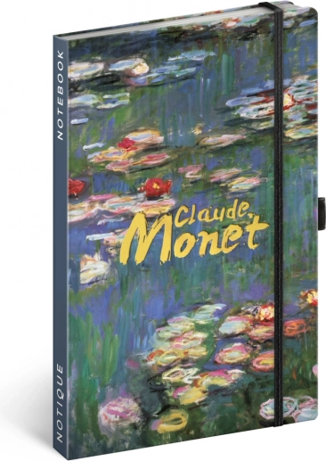 Liniertes Notizbuch NOTIQUE Claude Monet 13 × 21 cm