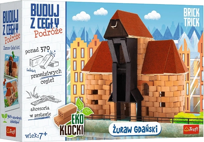 Brick Trick Reisen: Żuraw aus Danzig – Mini-Modell aus echten Ziegeln