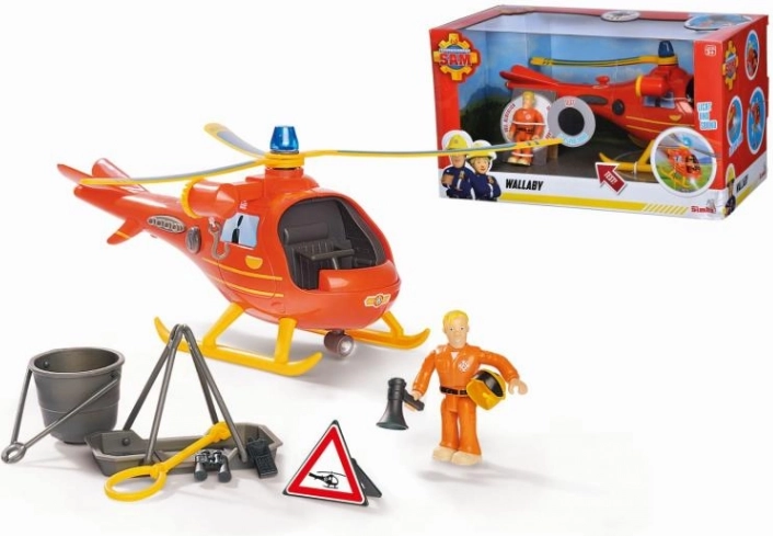 Feuerwehrmann Sam Hubschrauber mit Figur