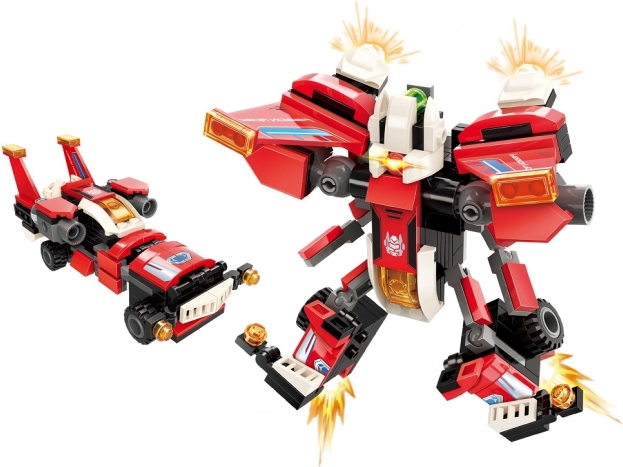 Qman Wächter des Kernsterns Rennauto Scarlet Wings 2v1