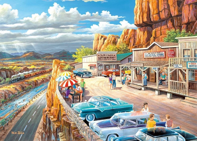 RAVENSBURGER Puzzle Aussichtshaltestelle XXL 500 Teile