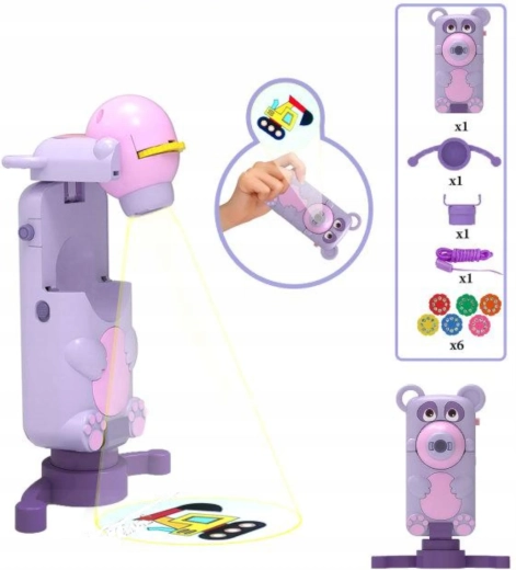 Scharfe Projektion und drehbarer Kopf