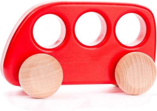 Roter Holzbus Bajor