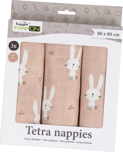 Niedliches Hasenmotiv in zartem Beige