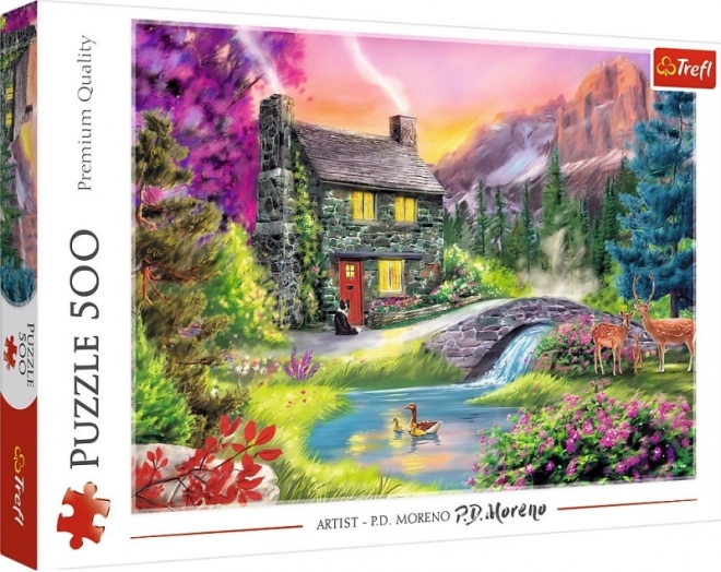 Puzzle 500 Teile - Bergidylle