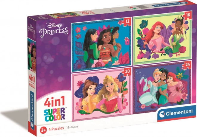 Clementoni Puzzle Disney Prinzessinnen 4in1