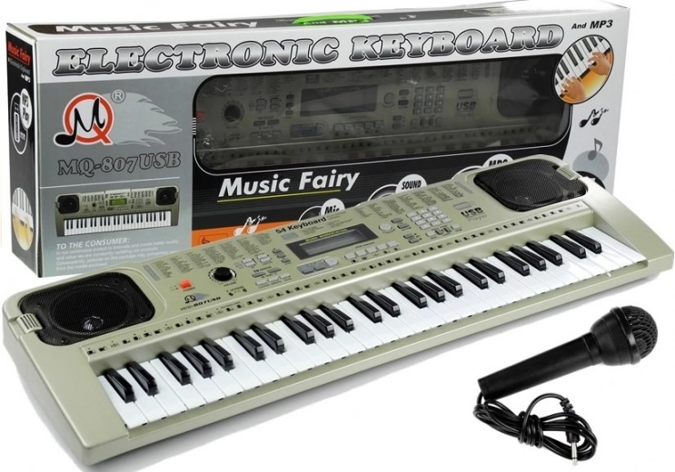 Elektronisches Tasteninstrument mit Mikrofon