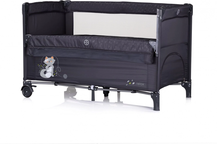 Chipolino Reisebett für Kinder Relax Anthrazit