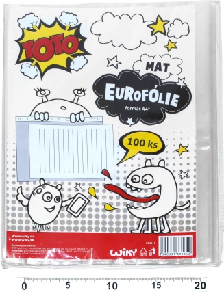 Transparente hängende Hülle U Format A4 matt