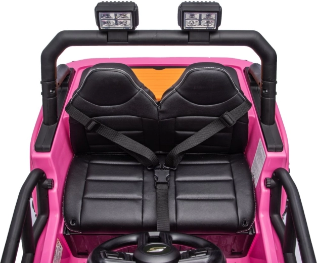 Bequemer Zweisitzer aus Ökoleder mit Gurten