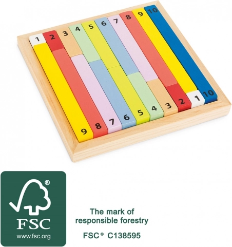 Lehrreiche Farbtabelle SMALL FOOT aus FSC-Holz