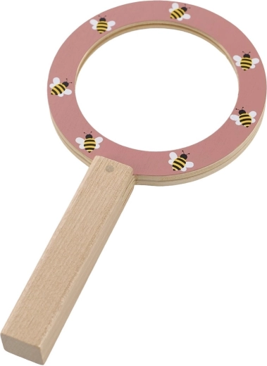 Holzgriff und süßes Bienenmotiv