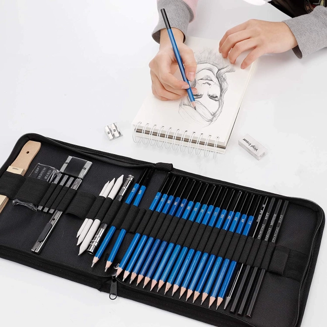 Professionelles Zeichenset 32-in-1 im Etui