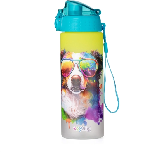 Trinkflasche OXY Click 600 ml Crazy Animals Hund