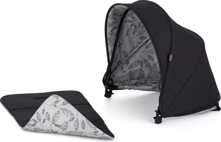 Petite&Mars Verdeck für Kinderwagen Royal2 und Royal3 – Perfect Black
