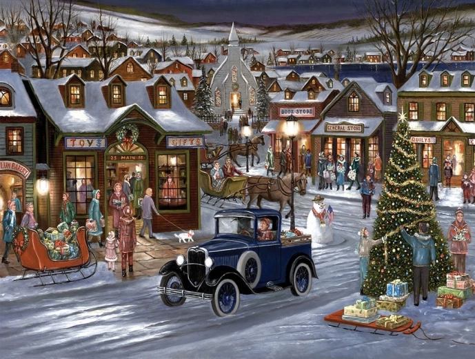 Norimpex Malen nach Zahlen Winterstadt 40 × 50 cm