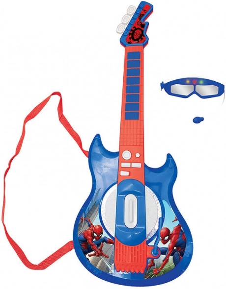 Elektronische Kindergitarre mit Brille und Mikrofon SPIDER‑MAN