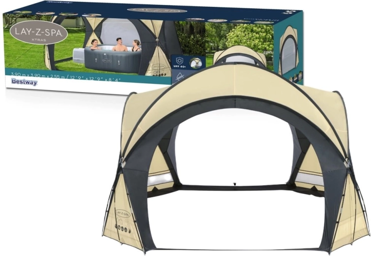 Zeltpavillon für Whirlpools LAY-Z-SPA Xtras 390 × 390 × 255 cm