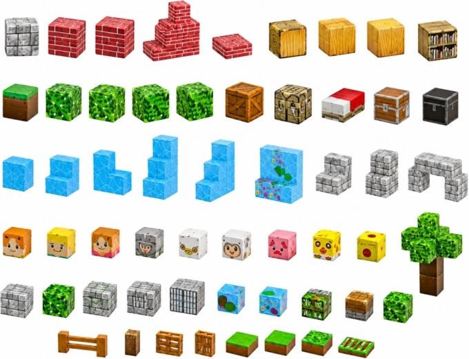 Pixel-Drucke: Rohstoffe, Figuren und Tiere