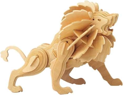 Holz-3D-Puzzle Löwe