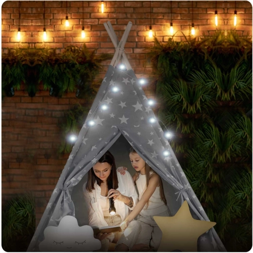 Magische Atmosphäre mit Lichtern