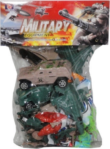 Set mit Militärfiguren mit faltbarer Spielunterlage
