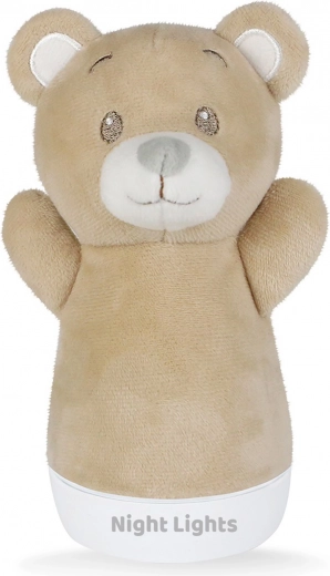 Nachtlicht Teddybär – Plüsch-Schlafbegleiter 15 cm