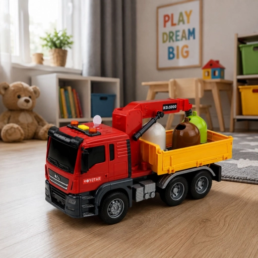 Beweglicher Kran mit Haken zum Handhaben der Container