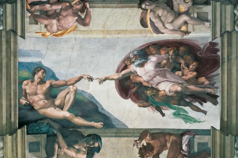 Puzzle Ravensburger Michelangelo: Erschaffung Adams
