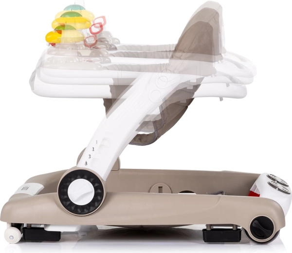 4-in-1: Lauflernwagen, Spielzentrum, Hüpffunktion und Schiebemodus