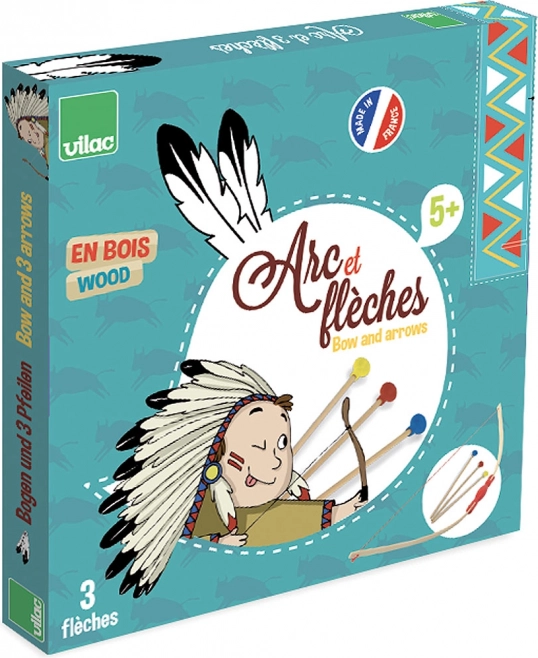 Kinder-Bogenschießset aus Holz mit Saugnäpfen