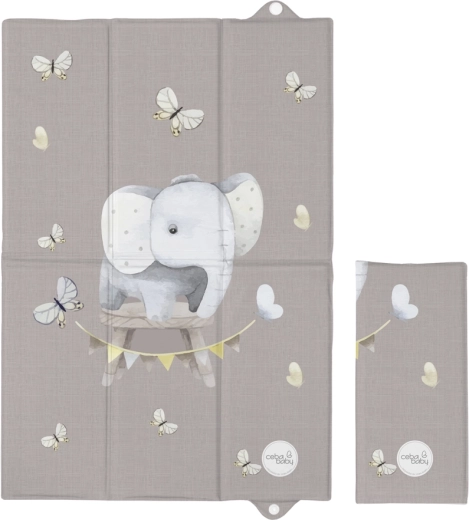 Ceba Baby Reise-Faltwickelunterlage 60 × 40 cm basic little elephant