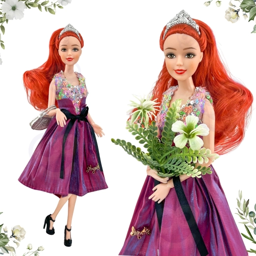 Elegantes Kleid und modische Accessoires
