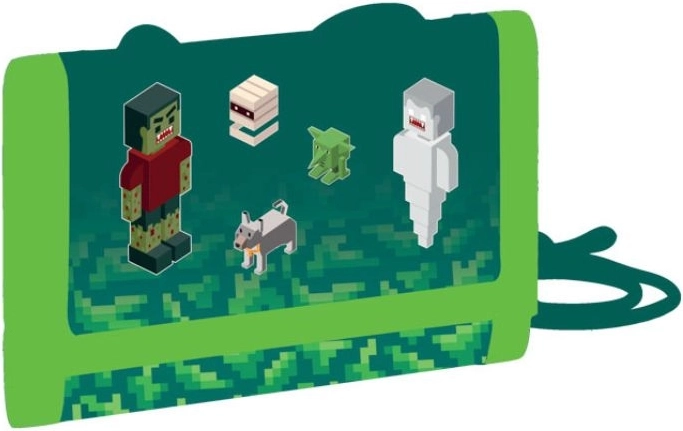 Kinder-Textilgeldbörse PLAYWORLD mit Kordel und Klettverschluss