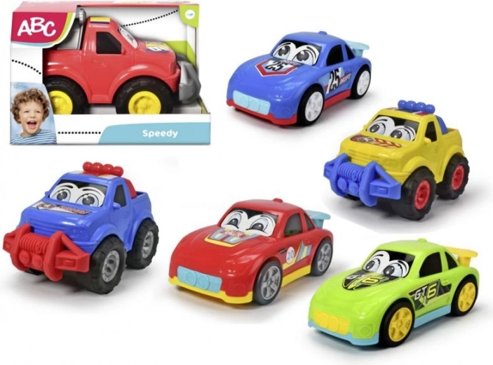 abc speedy auto für die Kleinsten 27 cm – Set aus Renn- und Lastwagen (6 Varianten)