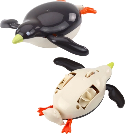 Schwimmt und „tritt“ Wasser dank Mechanismus