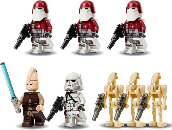 Umfangreiche Auswahl an Minifiguren und Droiden