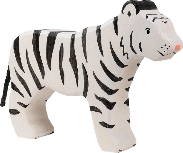 Holztiger Tiger stehend – 1 Stück