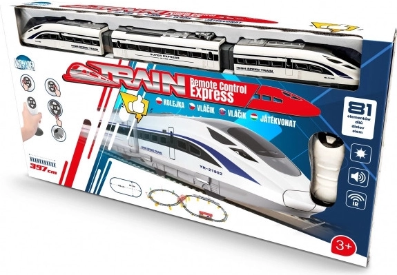 Eisenbahn mit Fernbedienung, 397 cm