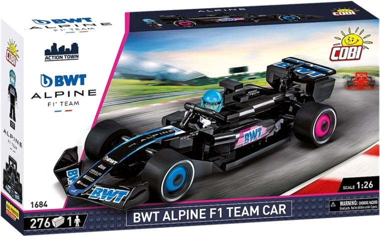 Authentisches Design des BWT Alpine F1 Team Boliden