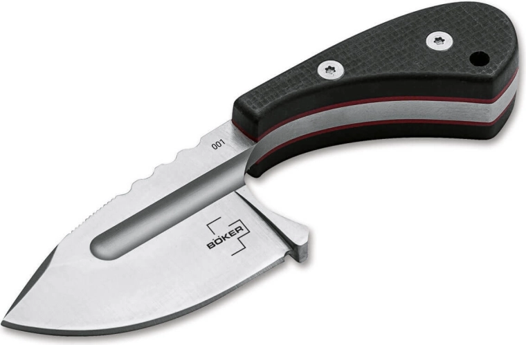 Böker Plus Sigyn – Neck Knife mit 5 cm Klinge, G10 und Kydex-Scheide