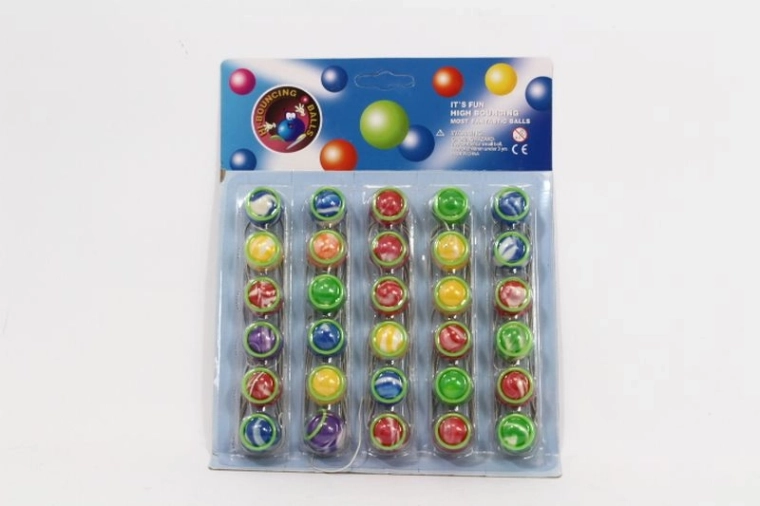 Gummi-Flummi-Bälle am Gummiband 30 Stk.