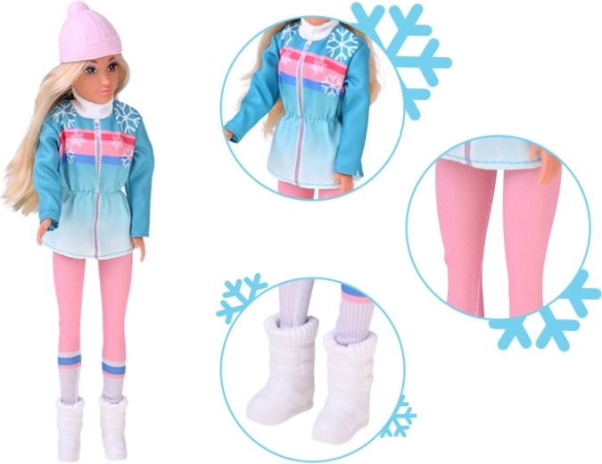 Detaillierte Winterkleidung