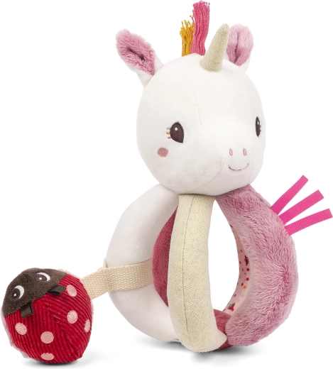 Lilliputiens Rassel Einhorn Lena mit Marienkäfer