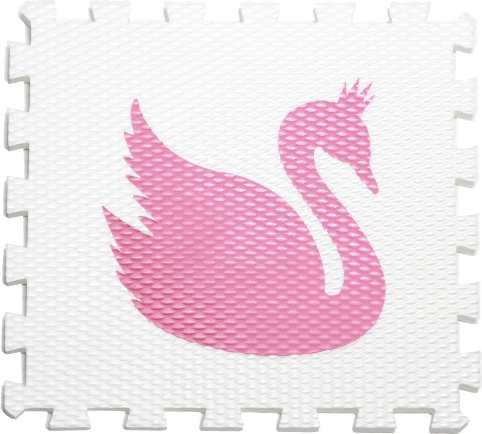 Minideckfloor Schwan – weiß mit rosa Schwan